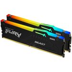 ОЗУ Kingston FURY Beast EXPO RGB 32Гб (16x2) DIMM DDR5, 5600MT/s, CL36 1.25В, KF556C36BBEAK2-32