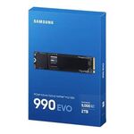 Твердотельный накопитель Samsung 990 EVO, 2 Tb, M.2, PCI-E 4.0 x4, 5000/4200 Mb/s, MZ-V9E2T0BW