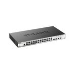 D-Link DGS-1210-28XS/ME 24 портами 100/1000Base-X SFP и 4 портами 10GBase-X SFP+