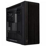 Корпус ASUS PROART PA602 WOOD TG PWM BLACK, деревянная панель на лицевой части, закаленное стекло, черный