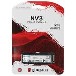 Твердотельный накопитель Kingston NV3, 2000Gb, M2 NVMe PCIe Gen4, Read/write 6000/5000Mb.s SNV3S/2000G
