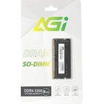 ОЗУ для Ноутбука AGI SO-DIMM DDR4, 8Gb, 3200MHz, AGI320008SD138-ST
