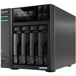 Сетевой накопитель ASUSTOR AS6704T, Lockerstor, 4 LFF, RAID 0,1,5,6,JBOD, 2х2.5GbE, 2xUSB 3.2, HDMI, N5105, 4Gb