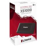 Внешний SSD Kingston SXS1000/2000G 2TB, USB 3.2 Gen 2, до 1050 МБ/с (чтение), 1000 МБ/с (запись), кабель USB-C к USB-A