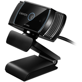 CANYON C5 1080P full HD 2.0Mega auto focus webcam with USB2.0 connector, 360 degree rotary view scope, built in MIC, IC Sunplus2281, Sensor OV2735, viewing angle 65°, cable length 2.0m, Black, 76.3x49.8x54mm, 0.106kg, изображение 2