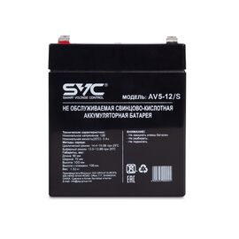 Аккумуляторная батарея SVC AV5-12/S 12В 5 Ач, изображение 2