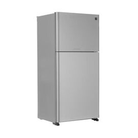 Холодильник Sharp SJXG60PGSL с верхним расположением морозильной камеры, silver/glass (600(422+178),A++,Full No Frost/Hybrid Cooling/Extra-Cool, J-TECH Inverter, 865 x1870 x740)