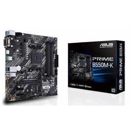 Материнская плата ASUS PRIME B550M-K  AM4 4xDDR4 4xSATA3 RAID 2xM.2 DVI-D D-Sub HDMI mATX