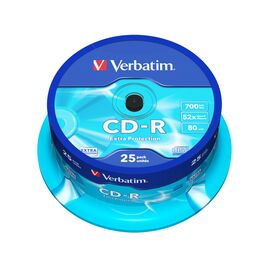 Диск CD-R Verbatim (43432) 700MB 25штук Незаписанный, изображение 2