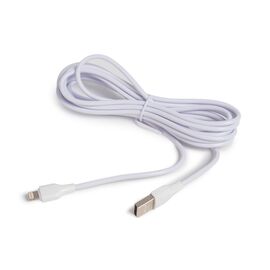 Интерфейсный кабель LDNIO Lightning LS543 2м/3м 2,1A Белый, изображение 2