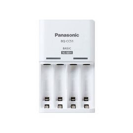 Зарядное устройство Panasonic Basic BQ-CC51E /Заряжаемые аккумуляторы: AA x 2 или 4 / AAA x 2 или 4