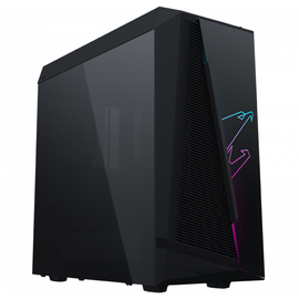 Игровой корпус для ПК Gigabyte AORUS C450 GLASS, RGB Fusion, MidTower, Mini ITX /Micro ATX /ATX,GPU up to 320mm,TG,Black