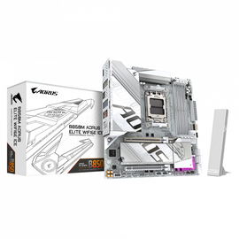 Сист.плата Gigabyte B850M A ELT WF6E ICE 1.0, B850, AM5, 4xDDR5, 2xPCI-E x16, M2, SATA, DP, fHDMI, Wi-Fi 6E, BOX