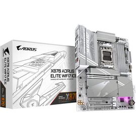 Сист.плата Gigabyte X870 A ELITE WF7 ICE 1.0, X870, AM5, 4xDIMM DDR5, 3xPCI-E x16, 4xM.2, 4xSATA, HDMI, WIFI7, BOX