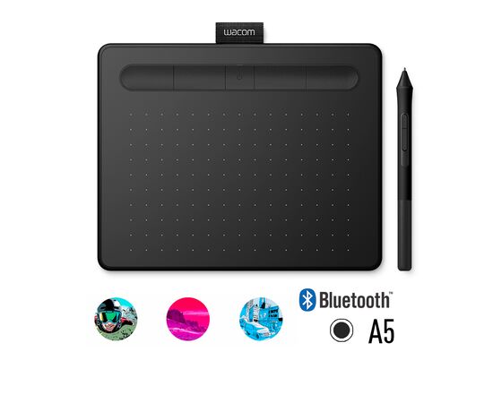 Графический планшет Wacom Intuos Medium Bluetooth (CTL-6100WLK-N) Чёрный