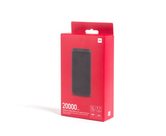 Портативный внешний аккумулятор Xiaomi Redmi Power Bank 20000mAh (18W Fast Charge) Черный, изображение 3