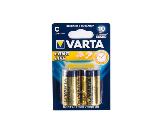 Батарейка VARTA Longlife Baby 1.5V - LR14/ C 2 шт. в блистере, изображение 2