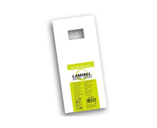 Пружина пластиковая Lamirel LA-78668, 8 мм. Цвет: белый, 100 шт