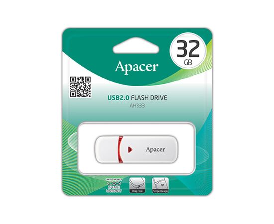 USB-накопитель Apacer AH333 32GB Белый, изображение 3