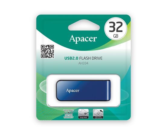 USB-накопитель Apacer AH334 32GB Синий, изображение 3