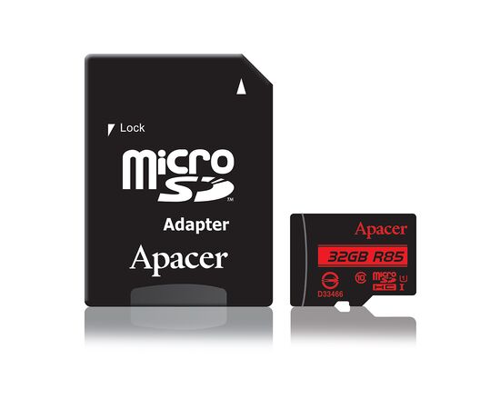 Карта памяти Apacer AP32GMCSH10U5-R 32GB + адаптер