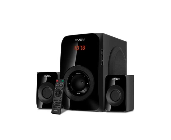 SVEN Колонки MS-2020, черный (55W, FM, USB/SD, Display, RC, Bluetooth)
