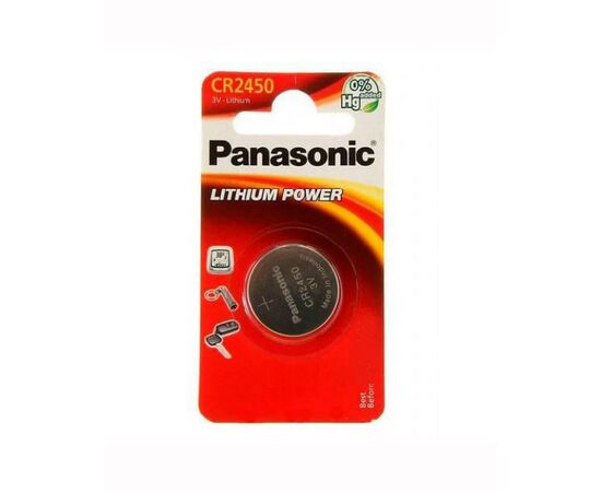 Батарейка литиевая дисковая Panasonic Power Cells CR2450/B1