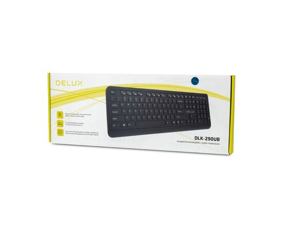 Клавиатура Delux DLK-290UB, изображение 3