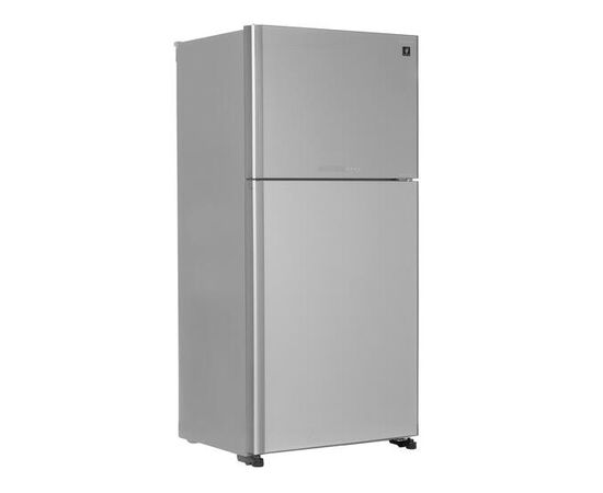 Холодильник Sharp SJXG60PGSL с верхним расположением морозильной камеры, silver/glass (600(422+178),A++,Full No Frost/Hybrid Cooling/Extra-Cool, J-TECH Inverter, 865 x1870 x740)