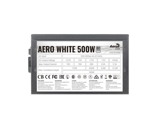Блок питания Aerocool AERO WHITE 500W, изображение 3