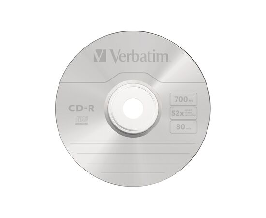 Диск CD-R Verbatim (43343) 700MB 50штук Незаписанный