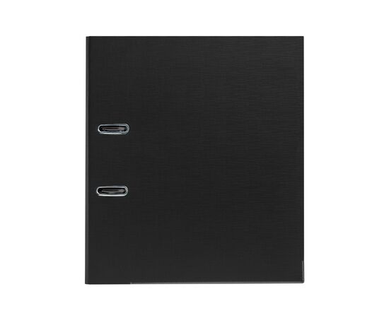 Папка-регистратор Deluxe с арочным механизмом, Office 3-BK19 (3" BLACK), А4, 70 мм, чёрный, изображение 2