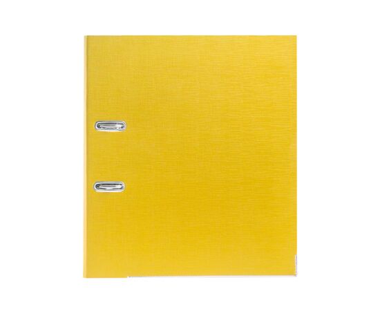 Папка-регистратор Deluxe с арочным механизмом, Office 3-YW5 (3" YELLOW), А4, 70 мм, желтый, изображение 2