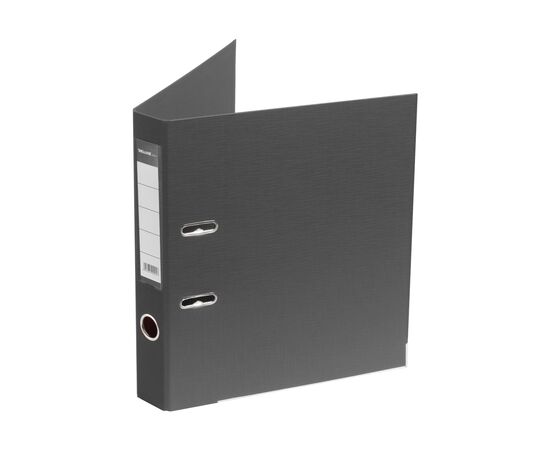 Папка-регистратор Deluxe с арочным механизмом, Office 2-GY27, А4, 50 мм, серый