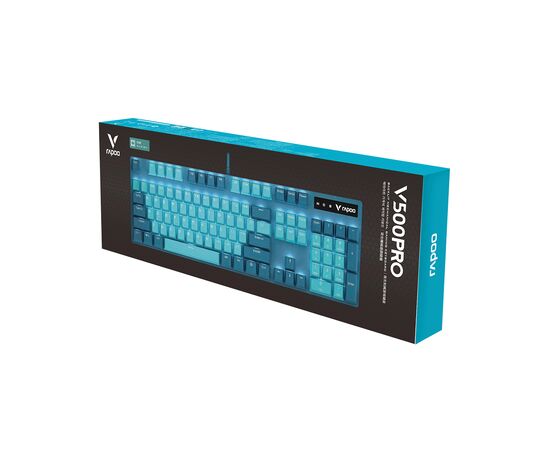 Клавиатура Rapoo V500PRO Cyan Blue, изображение 3