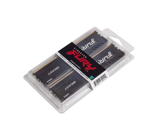 Комплект модулей памяти Kingston FURY Beast KF426C16BBK2/16 DDR4 16GB (Kit 2x8GB) 2666MHz, изображение 3