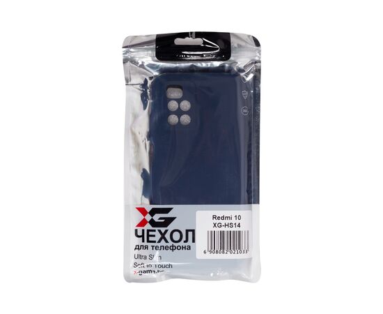 Чехол для телефона X-Game XG-HS14 для Redmi 10 Силиконовый Тёмно-синий, изображение 3