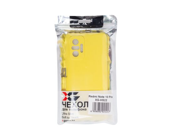 Чехол для телефона X-Game XG-HS22 для Redmi Note 10S Силиконовый Жёлтый, изображение 3