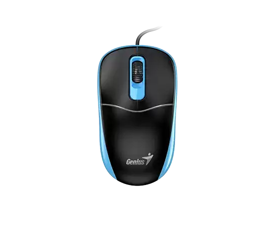 Беспроводная мышь Genius NX-7123 BLK+Blue 2.4Ghz/1200dpi/Copilot/31030043401