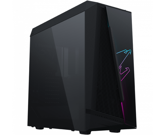 Игровой корпус для ПК Gigabyte AORUS C450 GLASS, RGB Fusion, MidTower, Mini ITX /Micro ATX /ATX,GPU up to 320mm,TG,Black