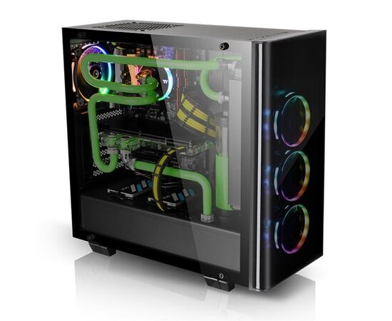 Кейс, Thermaltake, View 21 TG RGB Plus (CA-1I3-00M1WN-05), ATX/Micro ATX, USB2*3.0, HD-Audio+Mic
