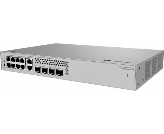 Коммутатор HUAWEI S310S-10PN4JX (L2+, 6*1GE, 2*2.5GE PoE+ ports 128W, 2*1GE RJ45, 2*2.5GE SFP, 2*10GE SFP+ ports, AC)