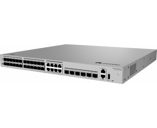 Коммутатор HUAWEI S530-24ST4XE (L3, 24*GE SFP combo 8*1GE RJ45 ports, 4*10GE SFP+, 2*10GE SFP+ stack ports, Dual AC)