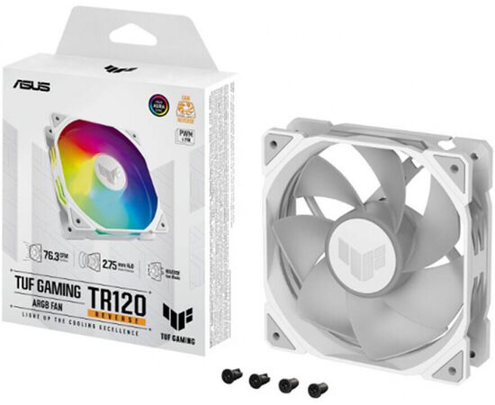 Комплект вентиляторов ASUS TUF GAMING TR120 ARGB REVERSE WHITE 3IN1