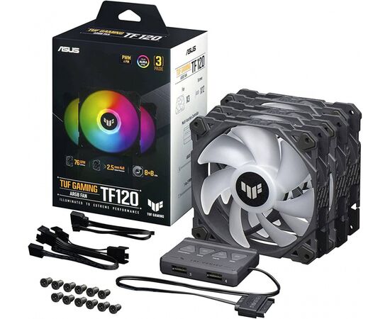 Комплект вентиляторов для корпусов ASUS TUF GAMING TF120 ARGB 3IN1