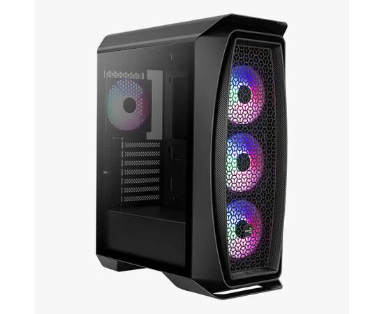 Компьютерный корпус без БП, Aerocool, Aero One Frost-G-BK-v1, ATX/Micro ATX, USB 2*3.0, HD-Audio+Mic, Кулер 4*12см Frost