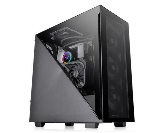 Компьютерный корпус Thermaltake Divider 300 TG, CA-1S2-00M1WN-00, ATX/MicroATX/Mini-ITX, USB 2*3.0 /Без Б/П, Чёрный