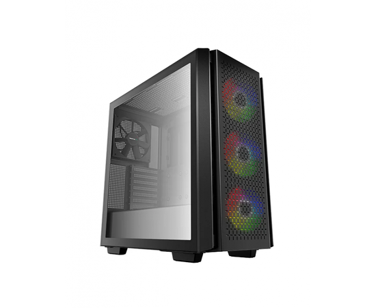 Koрпус Deepcool CG560 R-CG560-BKAAE4-G-1 E-ATX/ATX/Micro ATX,USB3.0*2,3*120mm ARGB/1*140mm,HD-Audio+Mic ,Без Б/П, Чёрный