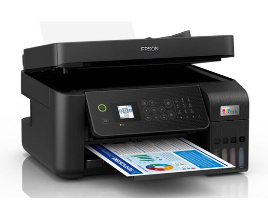 МФУ струйное цветное Epson L5290 C11CJ65407, до 33 стр/мин, А4, печать фотографий, WIFI, Ethernet, ADF, Fax, СНПЧ