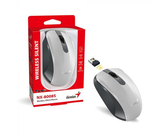 Мышка Genius RS2,NX-8008S,White+Gray 31030028403